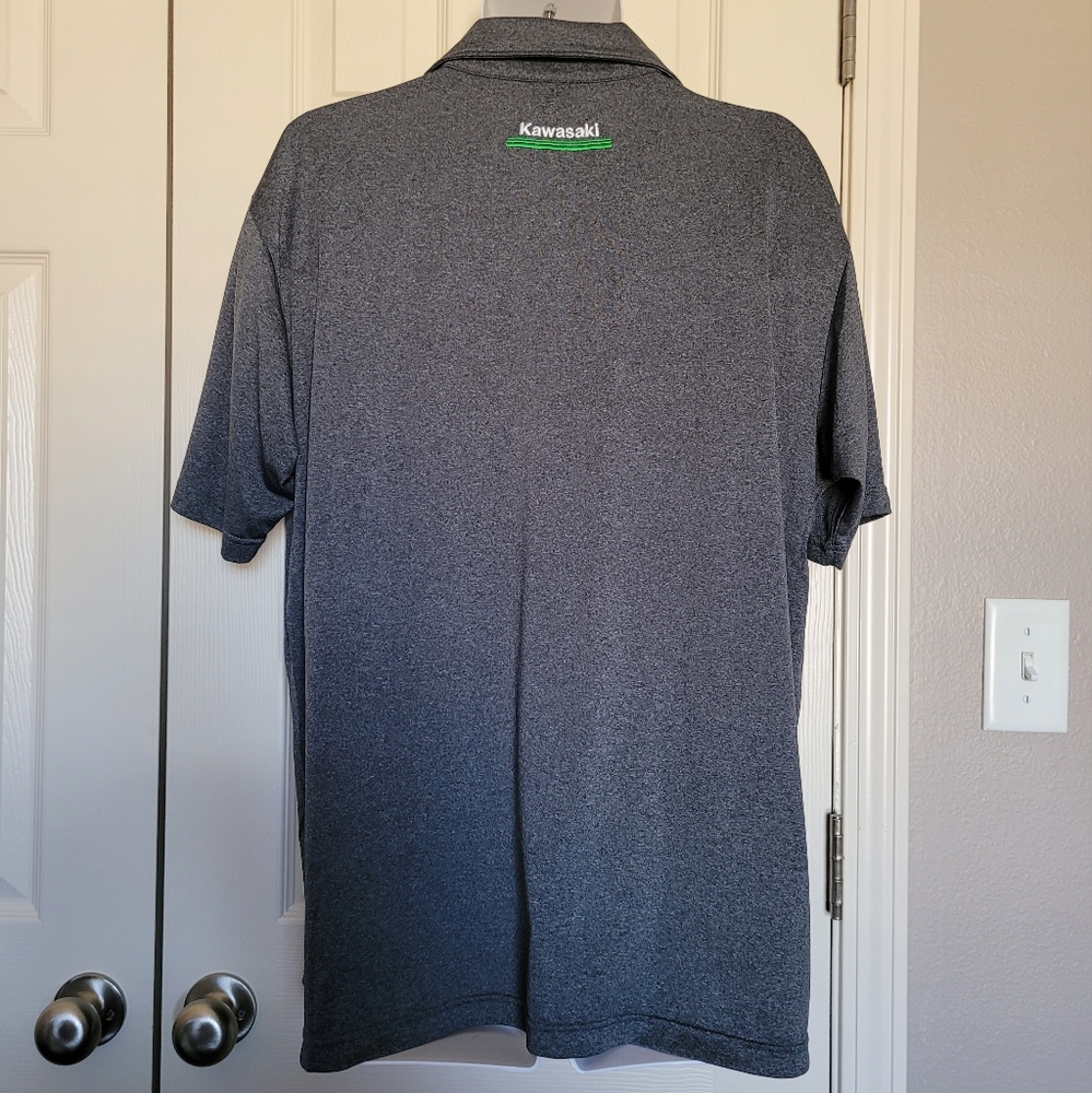 Kawasaki Men's Polo Shirt - Sz XL, Dark Gray, NWOT - Picture 3 of 7